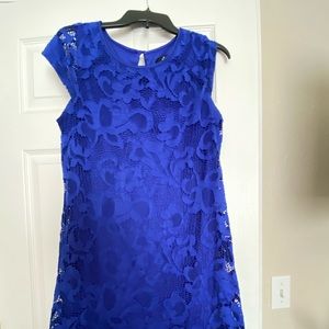 Ronni Nicole Blue Lace Dress